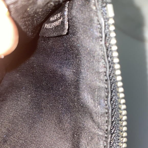 Coach Turquoise Zipper Wallet with Black Rose Pattern. - Picture 4 of 16